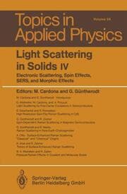 Cover von Light Scattering in Solids IV