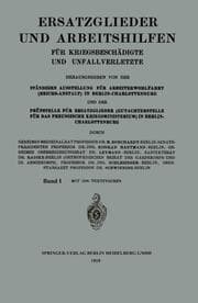 Cover von Ersatzglieder und Arbeitshilfen