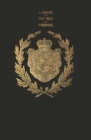 Cover von Felix Fürst zu Schwarzenberg