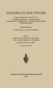 Cover von Mechanik der Flüssigen und Gasförmigen Körper
