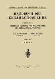 Cover von Handbuch der Ernährungslehre