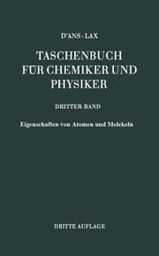 Cover von Eigenschaften von Atomen und Molekeln