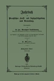 Cover von Jahrbuch der preußischen Forst- und Jagdgesetzgebung und Verwaltung