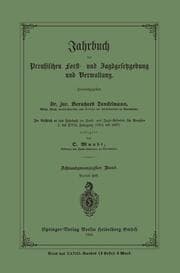 Cover von Jahrbuch der Preußischen Frost- und Jagdgesetzgebung und Verwaltung