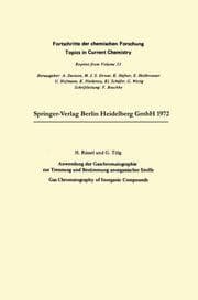 Cover von Anwendung der Gaschromatographie zur Trennung und Bestimmung anorganischer Stoffe