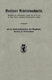 Cover von Berliner Arbeitsnachweis