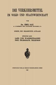 Cover von Land- und Wasserstrassen Post, Telegraph, Telephon