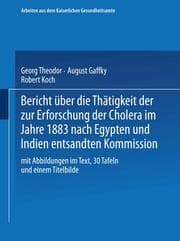 Cover von Bericht über die Thätigkeit der zur Erforschung der Cholera im Jahre 1883 nach Egypten und Indien entsandten Kommission