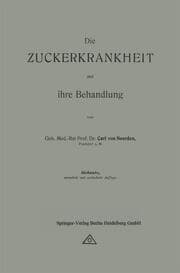 Cover von Die Zuckerkrankheit und ihre Behandlung