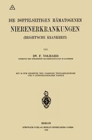 Cover von Die doppelseitigen hämatogenen Nierenerkrankungen (Brightsche Krankheit)