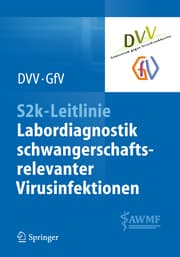 Cover von S2k-Leitlinie - Labordiagnostik schwangerschaftsrelevanter Virusinfektionen