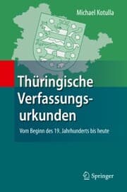 Cover von Thüringische Verfassungsurkunden