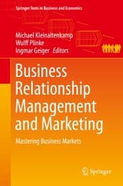 Cover von Business Relationship Management and Marketing