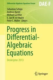 Cover von Progress in Differential-Algebraic Equations