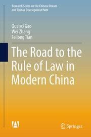 Cover von The Road to the Rule of Law in Modern China