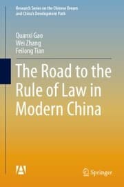 Cover von The Road to the Rule of Law in Modern China