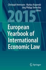 Cover von European Yearbook of International Economic Law 2015