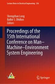 Cover von Proceedings of the 15th International Conference on Man-Machine-Environment System Engineering
