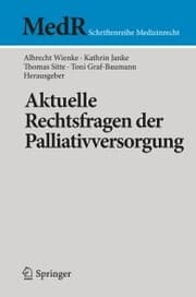 Cover von Aktuelle Rechtsfragen der Palliativversorgung
