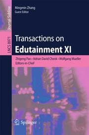 Cover von Transactions on Edutainment XI