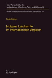 Cover von Indigene Landrechte im internationalen Vergleich
