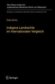 Cover von Indigene Landrechte im internationalen Vergleich