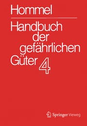 Cover von Hommel - Handbuch d gefährlichen Güter 4