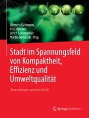Cover von Stadt im Spannungsfeld von Kompaktheit, Effizienz und Umweltqualität