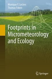 Cover von Footprints in Micrometeorology and Ecology