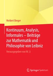 Cover von Kontinuum, Analysis, Informales - Beiträge zur Mathematik und Philosophie von Leibniz
