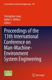 Cover von Proceedings of the 13th International Conference on Man-Machine-Environment System Engineering