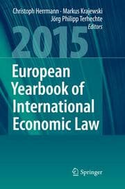 Cover von European Yearbook of International Economic Law 2015