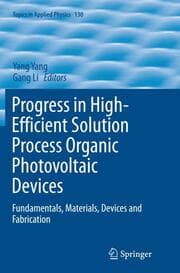 Cover von Progress in High-Efficient Solution Process Organic Photovoltaic Devices