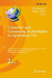 Cover von Computer and Computing Technologies in Agriculture VII