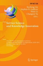 Cover von Service Science and Knowledge Innovation
