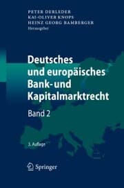 Cover von Deutsches und europäisches Bank- und Kapitalmarktrecht