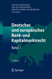 Cover von Deutsches und europäisches Bank- und Kapitalmarktrecht