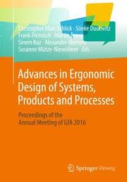 Cover von Advances in Ergonomic Design of Systems, Products and Processes
