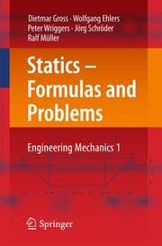 Cover von Statics - Formulas and Problems