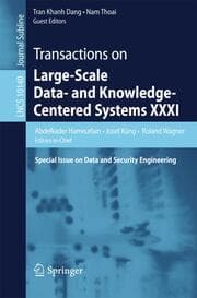Cover von Transactions on Large-Scale Data- and Knowledge-Centered Systems XXXI
