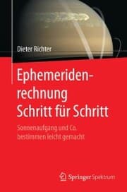 Cover von Ephemeridenrechnung Schritt für Schritt