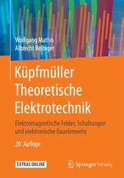 Cover von Küpfmüller Theoretische Elektrotechnik