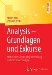 Cover von Analysis - Grundlagen und Exkurse