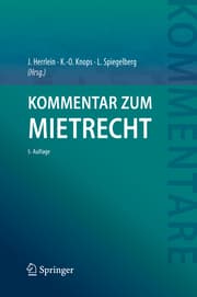 Cover von Kommentar zum Mietrecht