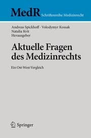Cover von Aktuelle Fragen des Medizinrechts