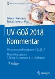 Cover von UV-GOÄ 2018 Kommentar