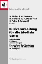 Cover von Bildverarbeitung für die Medizin 2018