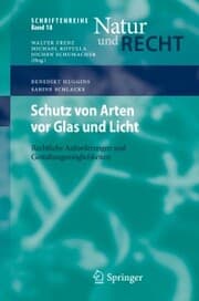 Cover von Schutz von Arten vor Glas und Licht