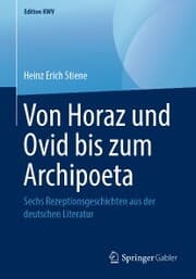 Cover von Von Horaz und Ovid bis zum Archipoeta