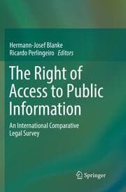 Cover von The Right of Access to Public Information